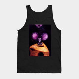 Cat and Mouse on Swiss Cheese Tank Top